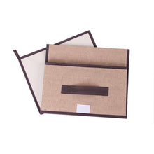 Load image into Gallery viewer, Set of Two Plain Color Foldable Storage Box with Cover