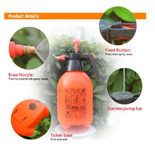 Load image into Gallery viewer, Garden Agricultural Disinfectant Portable Hand Pressure Sprayer Orange Bottle 3 Liters