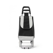 Load image into Gallery viewer, Grocery Supermarket Shopping Metal Steel Collapsible Folding Trolley Luggage Bag