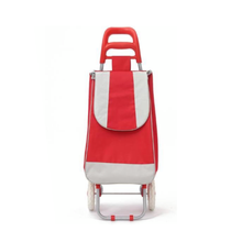 Load image into Gallery viewer, Grocery Supermarket Shopping Metal Steel Collapsible Folding Trolley Luggage Bag
