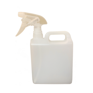 Limited Edition - Jerrycan Spray Milky White HDPE Plastic Bottle 1000 ml